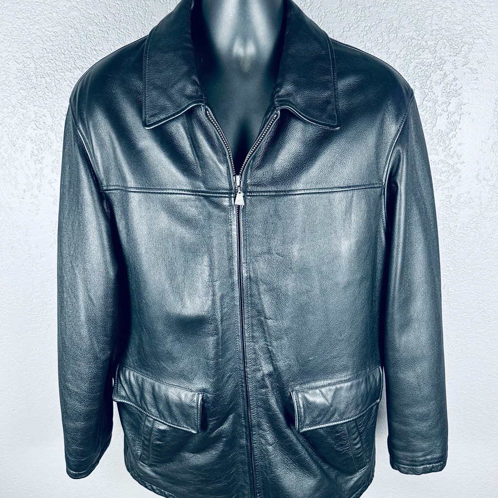 M. Julian Wilsons Leather Quilted Lining Classic Leather Jacket